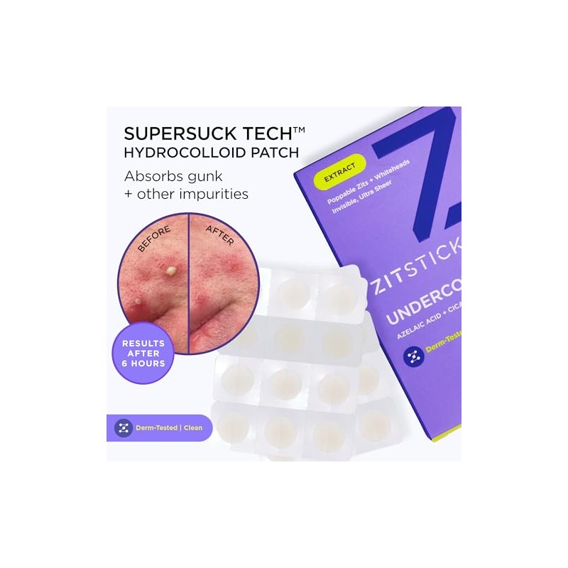 ZitSticka- Parches para granos en la cara y el cuerpo,