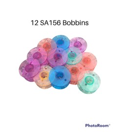 Dynamie Sewing SA 156 Style Bobbins 12 Pack Rainbow Assortment