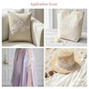 4 Pcs Lace Embroidery Patches, White Lace Applique