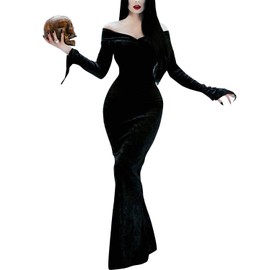 ICEYOU Womens Halloween Dress Family Costume Black XXL
