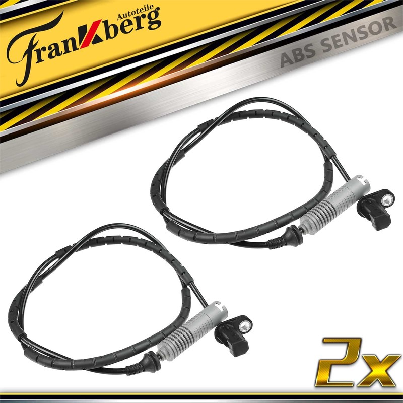 Frankberg 2x ABS Sensor Raddrehzahl Hinterachse Links Rechts Kompatibel mit