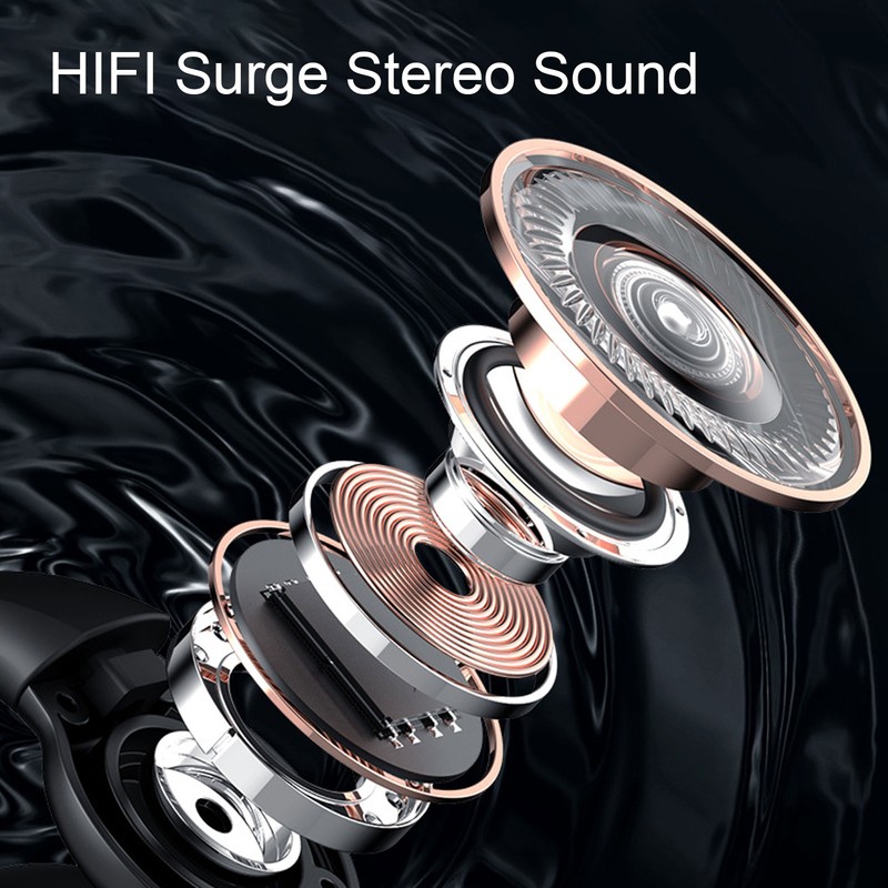 Bone Conduction Bluetooth Earbuds Active Noise Cancellation Lightweight Stereo Open