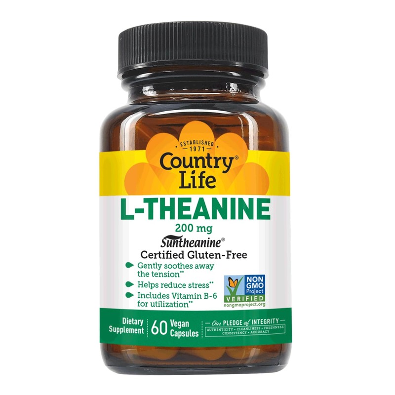 Country Life L-theanine, 200 mg, 60-Count by Country Life