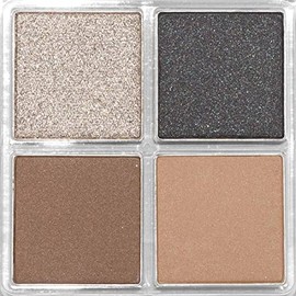 Palladio Quads de sombras de ojos, mate mezclable pigmentado aterciopelado, acabados metálicos y brillantes, fórmula cremosa, paleta de sombras ojos cuádruple de cuatro vías, sin talco, Part Rocker