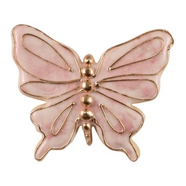 R&M Butterfly 3.25" Cookie Cutter Pink With Brightly Colored, Durable, Baked-on Polyresin Finish
