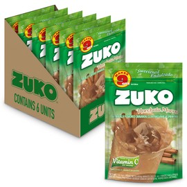 Zuko Horchata Morro Instant Powder Drink | Family Pack | No Sugar Needed | Vitamin C | 14.1 Ounce (Pack of 6)