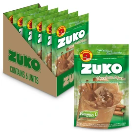 Zuko Horchata Morro Instant Powder Drink | Family Pack | No Sugar Needed | Vitamin C | 14.1 Ounce (Pack of 6)