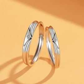 Nicoiro Simple Pairing S925 [NSPR147] Matching Couple Matching, Metal