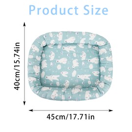 Gukasxi Haustier Kühlmatte Kühldecke für Sommer, Katzen Kühlende Haustiermatte Selbstkühlend Matte Waschbar Kühlpad, Haustier Eismatte Selbstkühlende Matte Für Katze Hamster Chinchilla Meerschweinchen