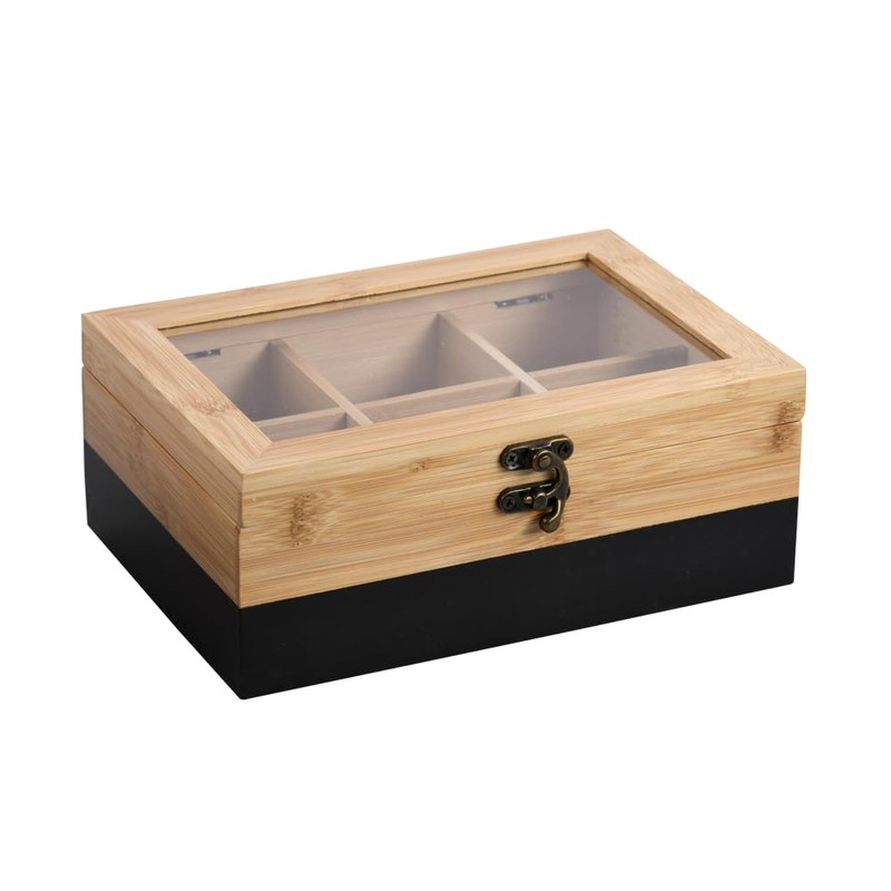 Kesper® Tea Box, Material: FSC® Certified Bamboo, 6 Compartments, with