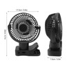 Portable Clip On Fan 4000mah Rechargeable Desktop Fan with LED