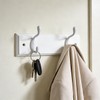 Gutol 2-Hook Door Wall Mounted Coat Rack, 22cm - White