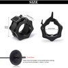 Drado 2-Pack Barbell Clamps 2 Inch Quick Release Olympic Barbell
