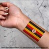 4 x 'Uganda Flag' Temporary Tattoos (TO00014477)