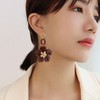 Solighter Bohemian Acrylic Flower Stud Earrings for Women Resin Flower