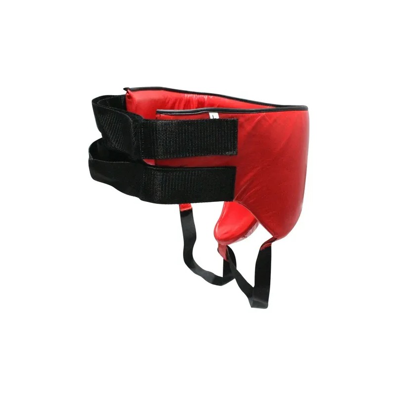 Protector Concha Riñonera Varonil Fire Sports Piel Rojo