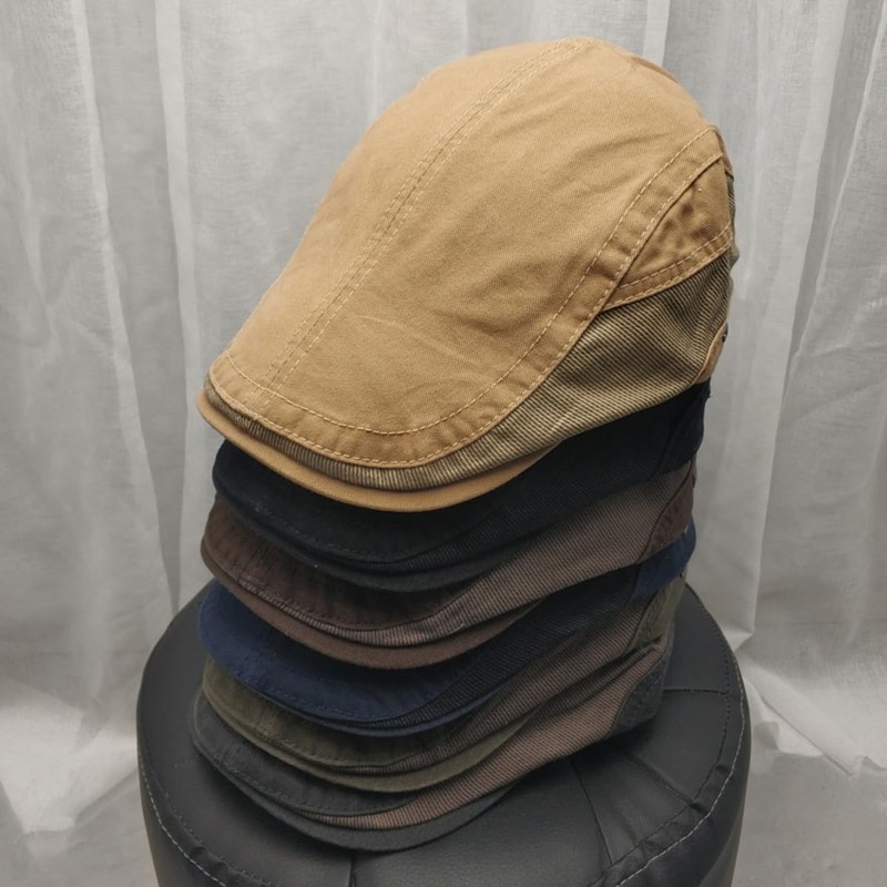 Qzkouma QIAM-7251 Men's Hat, Newsacket, Spring, Summer, Autumn, Winter, Cotton,