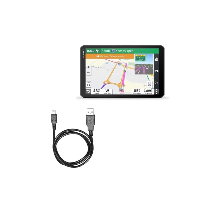 BoxWave Cable Compatible with Garmin dezl OTR700 - DirectSync Cable,
