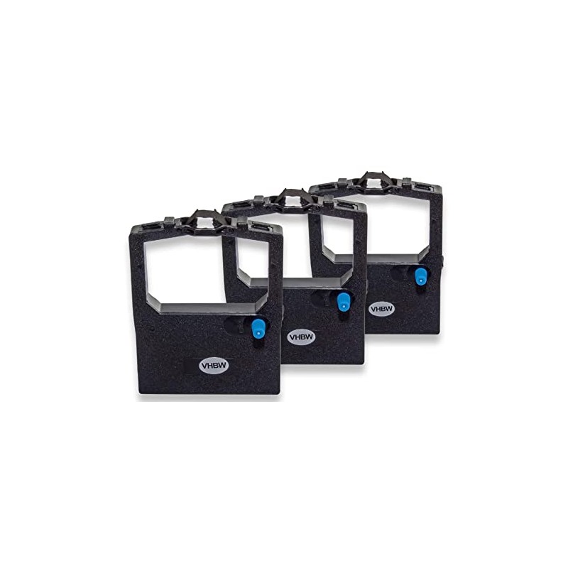 vhbw 3 x Ink Ribbon Nylon Ribbon Ink Ribbon Compatible