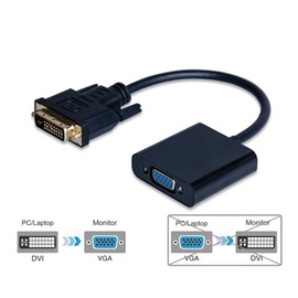 DVI to VGA Adapter, Bolongking DVI-D to VGA DVI 24+1 DVI-D Male to VGA Female Cable Adapter Converter for Display Card PC