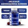 Vitamatic Ashwagandha Gummies 1500mg Serving 60 Vegan Gummies- 2 Pack