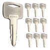 91A07-01910 Ignition Keys with Keychain, 10PCS Heavy Equipment Key for