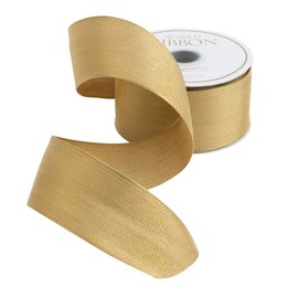 Entertaining with Caspari Grosgrain Ribbon, 6-Yard - Gold Metallic