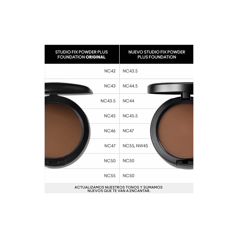 Base Polvo Compacto Mac Studio Fix Powder Plus Tono Nc44