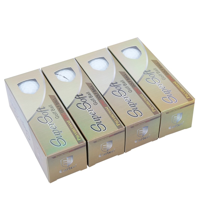 12 PCS/ Pack Dual Layer Tournament Golf Ball Training Practice