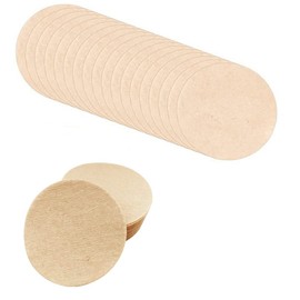 OHAOLYLE Coffee Filter Paper Unbleached Replacement Round Paper Filter for Espresso Makers (400Pcs,Brown)