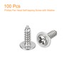 sourcing map ST3x10mm Phillips Pan Head Self-tapping Screw with Washer,
