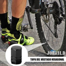 16pzs Tapones Para Llantas Aluminio Valvula Cubre Auto Moto                                                                                           