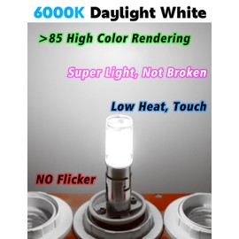 Xyanmc 90 1004 Boat Bulbs Marine LED Bulb for Navigation Lights, BA15D 12V 24V 6000K White for Pontoon Boat Sailboat Yacht Kayak Anchor Mast Masthead Perko Light 2PCS