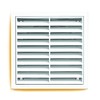 HPM Wall Exhaust Fan Kit with Duct and Grille, 100