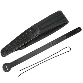 Guitar Strap Thickened Widened Adjustable PU Leather Decompression Shoulder Belt