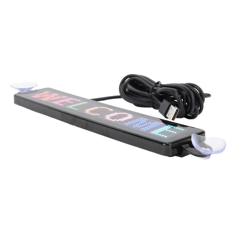 LED Scrolling Sign 12x72 Pixels 230x50mm Bluetooth APP Programmable LED