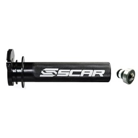 SCAR Aluminium Gas Grip Including Bearing Throttle Grip Sleeve Compatible with YAMAHA YZ WR 250F 450F 250FX 450FX 12-22 Black