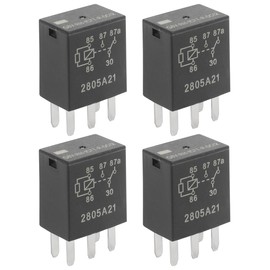 RACOONA 4Pcs 5 Pin Relay,Car Accessories 12V 30A Power Relay,Car Relay Switch,G8V-RH-1C7T-R-DC Car Starter Switch Relays,Multi Purpose Automotive Relay,Standard Relay for Car Motor Replacement
