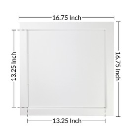 American Built Pro Access Panel - Outlet Covers Access Panel for Drywall - Paintable Wall Panels - 14"x14" ID Drywall Access Panels for Plumbing, Electrical Accesses - No Hinges or Springs - White