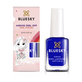Bluesky Kids Nagellack - Boom, blau. Einfache Schälen, ungiftige, wasserbasierte, planfreie Nagellack für Kinder, 5ml