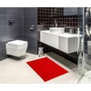 Lashuma Bathroom Door Mat 50 x 70 cm Scarlet Red