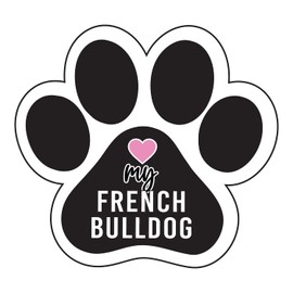 Love My French Bulldog Paw Print Dog Lover Refrigerator Locker Car Magnet