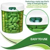 Round Pill Organizer Dispenser - Pack of 2 - Pill