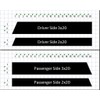 2 and 3 Inch Fender Hash Mark Double Bars Racing