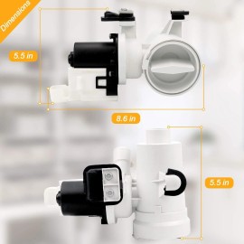 Whirlpool Washer Drain Pump Assembly Replaces For Whirlpool Duet WFW9050XW00 WFW9150WW00