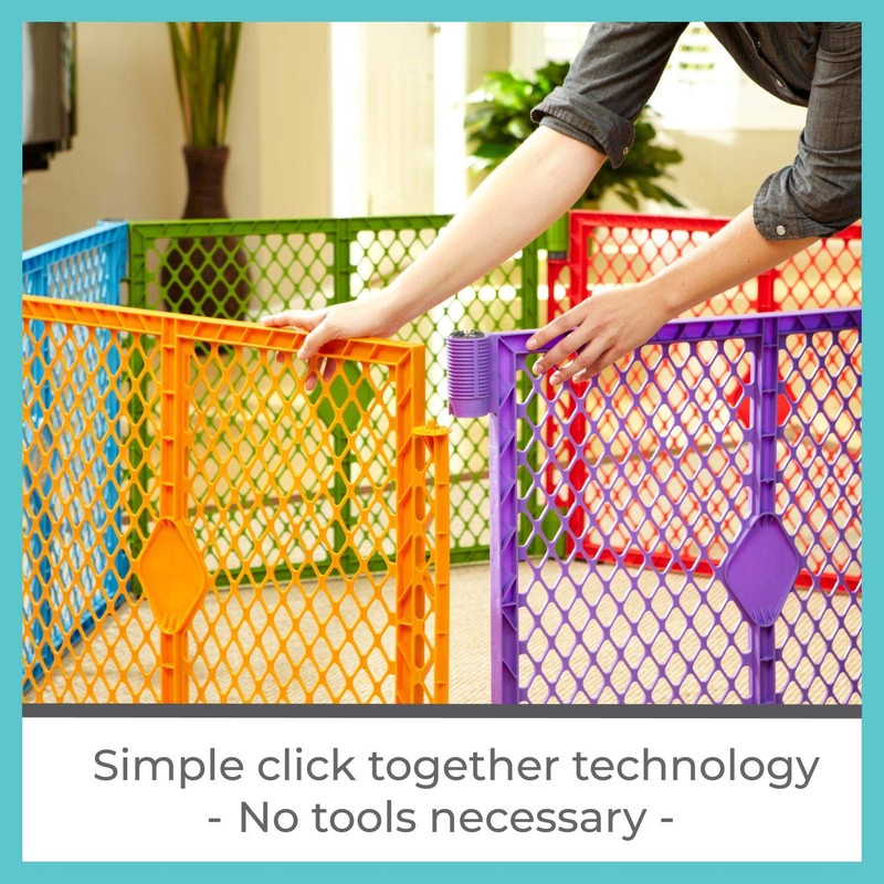 Toddleroo by North States Superyard Colorplay Ultimate 2 Panel Extension,