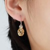 RoseJeopal Pineapple Dangle Earring S925 Hook Hawaiian Hypoallergenic Earring Jewelry