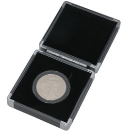 Guardhouse Gray Metal Aluminum Coin Display/Gift for One Extra Large/Air Tite ?I? Capsule