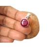 Art Gecko Small Round Pink RUBY Sterling Silver 925 Gemstone