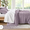 Comfort Spaces Purple King Comforter Set - 3 Piece Pintuck